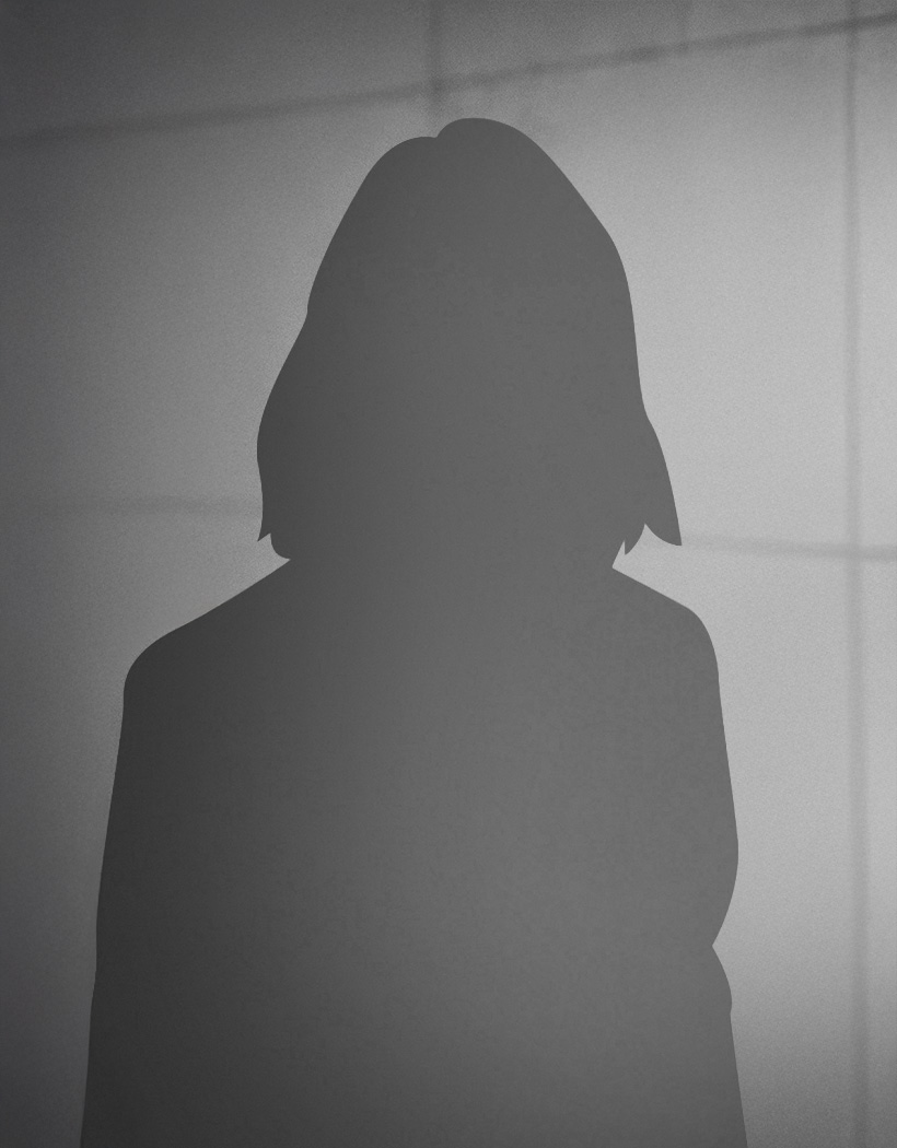 team Graue Silhouette Frau