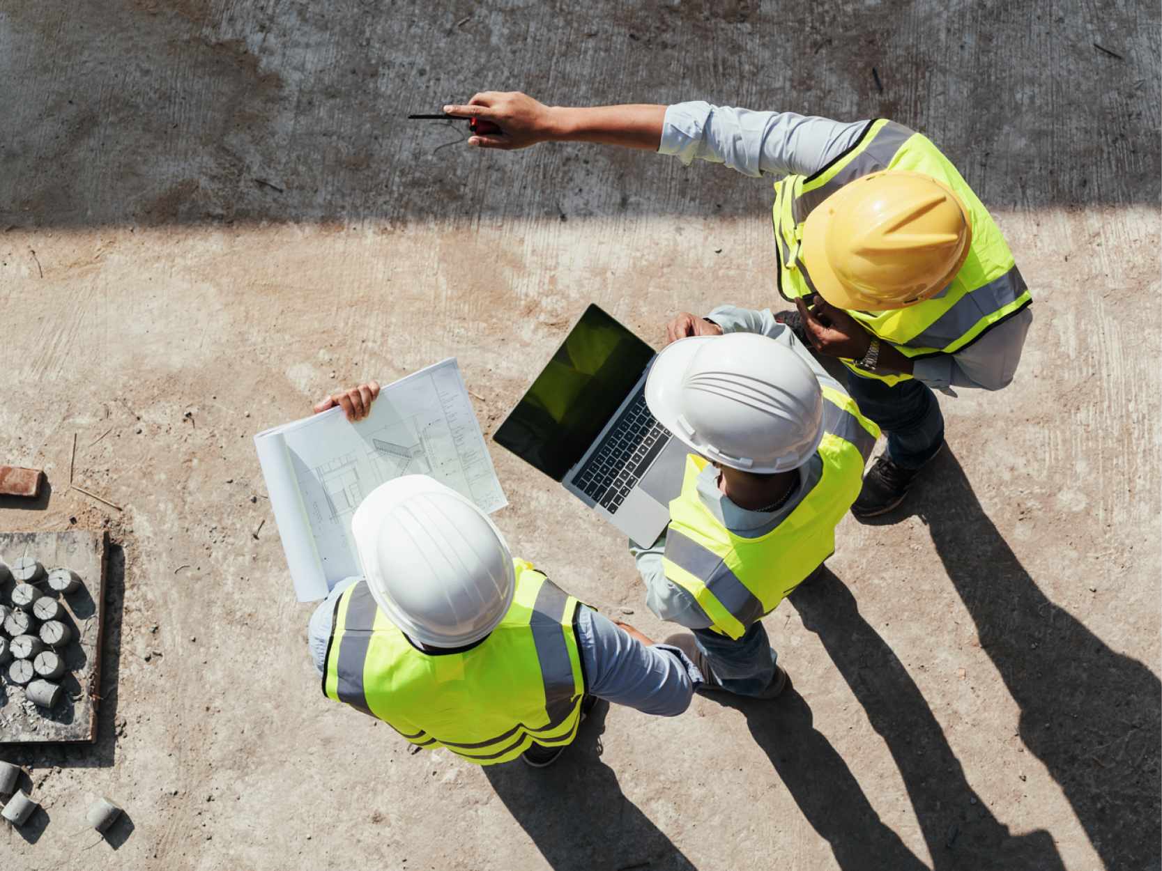 LZ Engineering Arbeiter auf Baustelle